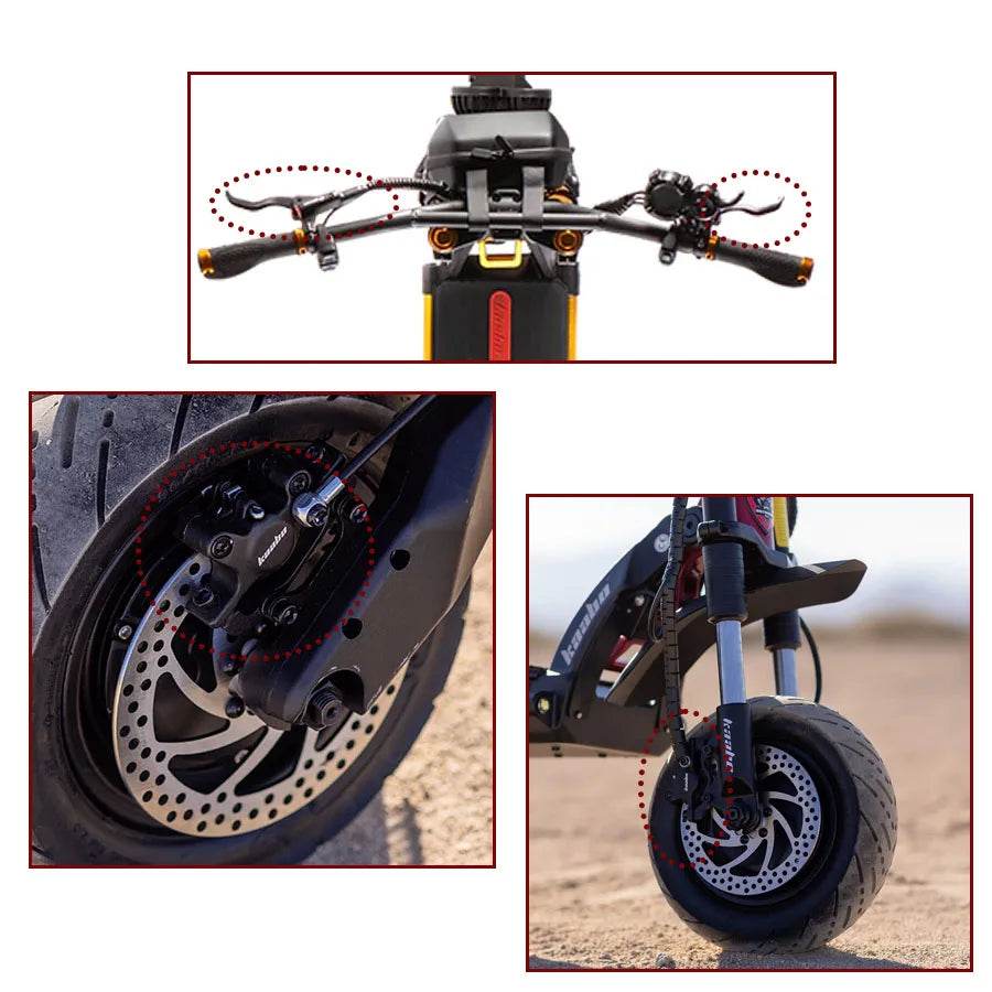 Wolf Hydraulic Brake Caliper Oil Brake Device For Kaabo Wolf Warrior Wolf King 11inch Electric Scooter