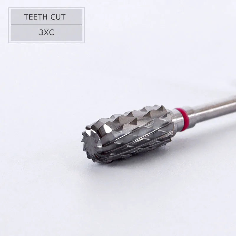 HYTOOS Barrel Nail Drill Bits 3/32 Carbide Burr Dust Proof Bit Milling Cutter For Manicure Electric Drill Nails Accessorie Tool