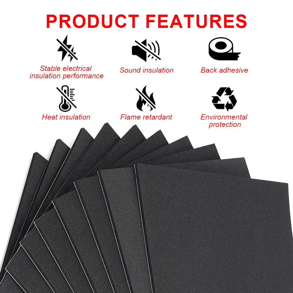 10pcs Adhesive EVA Foam Board Insulation 3mm Thickness 203*172mm for 3.2V 280Ah 320Ah 310Ah 90Ah Lifepo4 Battery Pack Diy Use