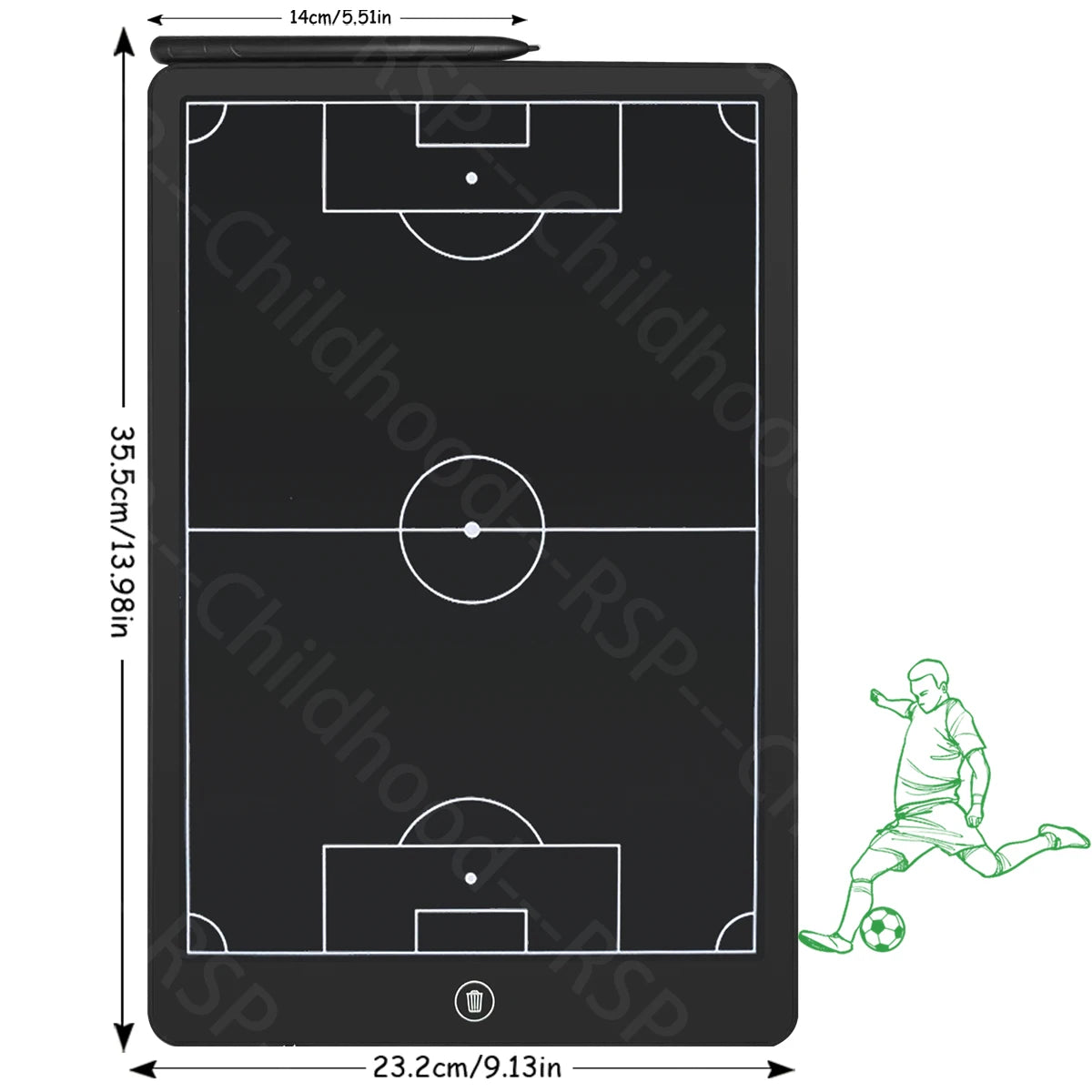 8.5/16-Inch LCD Electronic basketball/Football/handball/rugby/ice hockey/volleyball Coaching Tactical Board for Sports Training