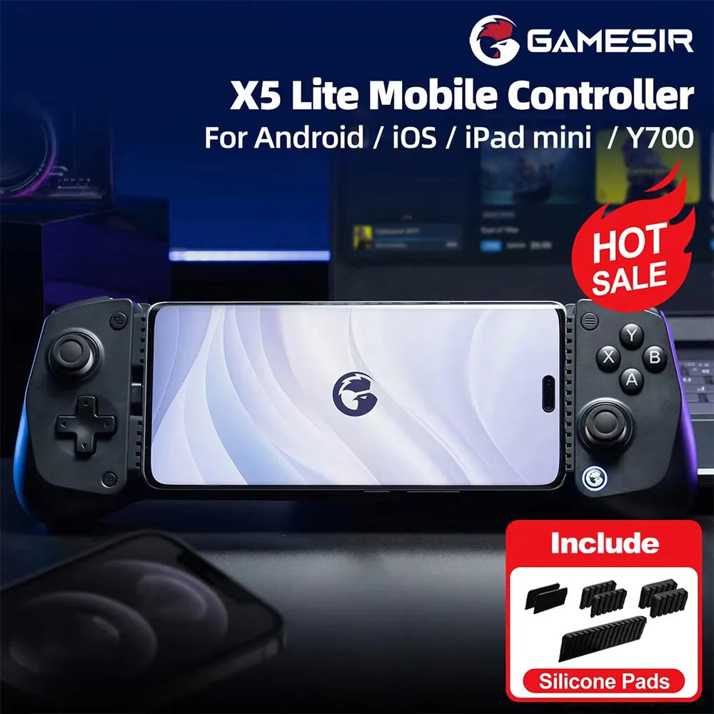 Mobile Game Controller 1pcs Stretchable Handle For IOS & Android Type-C Gaming Peripheral Games Controller for X5 Lite