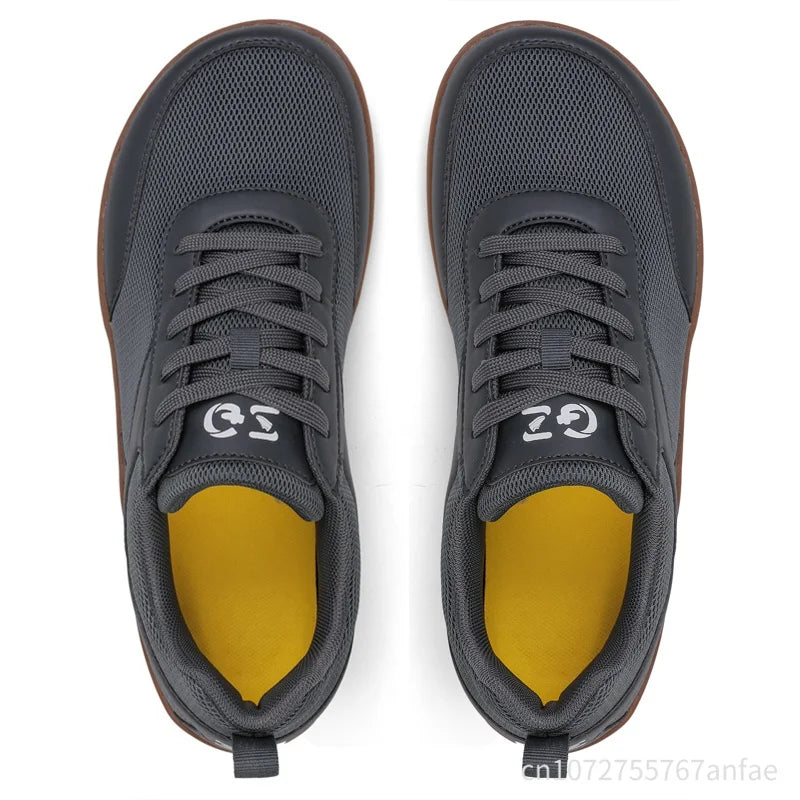 Mens Women Wide Toe Barefoot Shoes Mesh Breathable Walking Shoes Fashion Soft Comfortable Casual Shoes Non-Slip Outdoors Sneaker