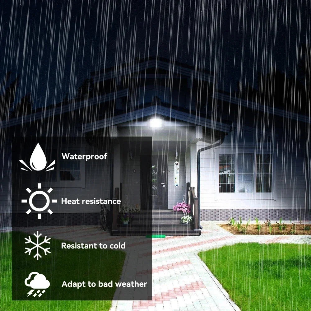 LED Flood Light PIR Motion Sensor Floodlight IP66 Waterproof Outdoor Wall Light White Light LED Spotlight Garden Street Lighting