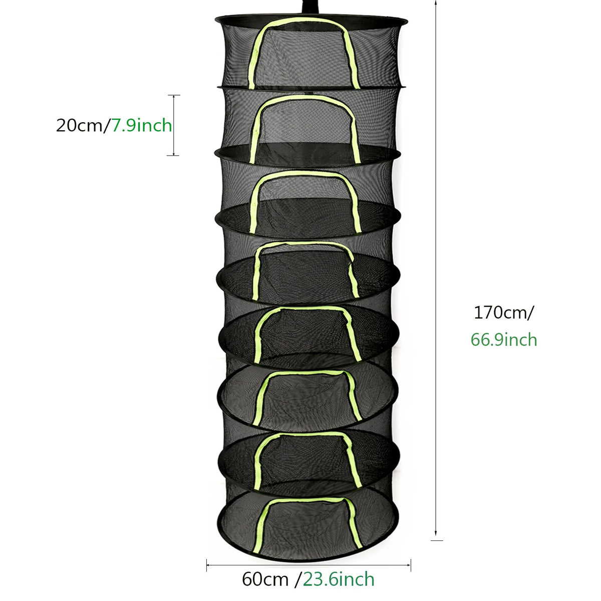Folding Dry Rack Herb Vegetable Dryer 2-8Layers Drying Net for Fish Herbs Hanging Basket with Mesh Flowers Buds Plants Organizer