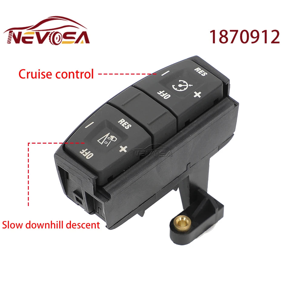 NEVOSA For SCANIA P G R T Series Truck Steering Wheel Module Telephone Menu Switch Adaptive Cruise Control Switch Button 1870912