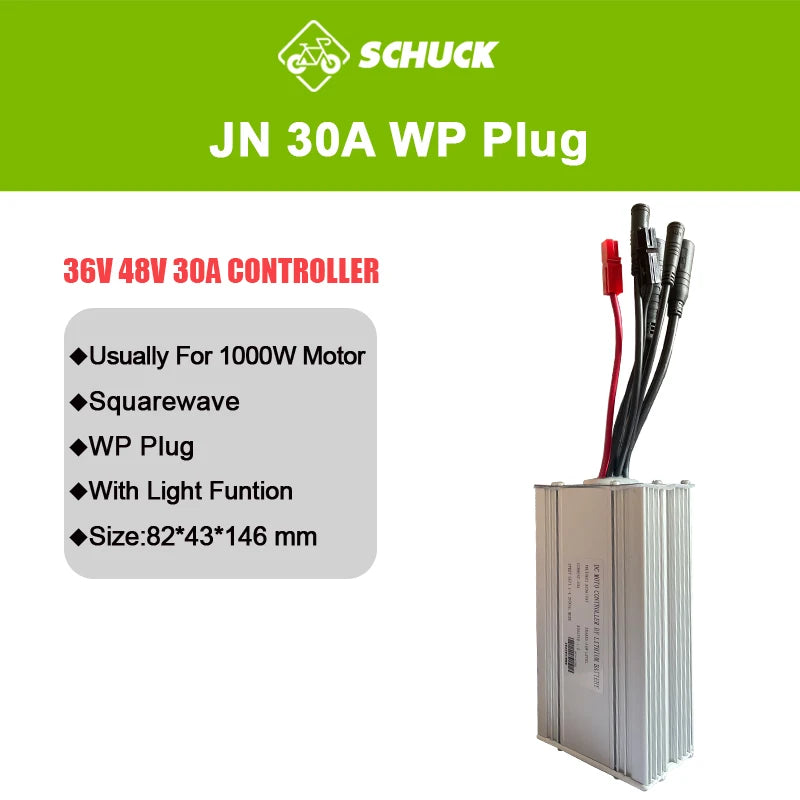 JN Ebike Controller 36V 48V 15A 17A 22A 25A 30A 35A Control System with 6 9 12 Mosfets for Electric Scooter Conversion Parts