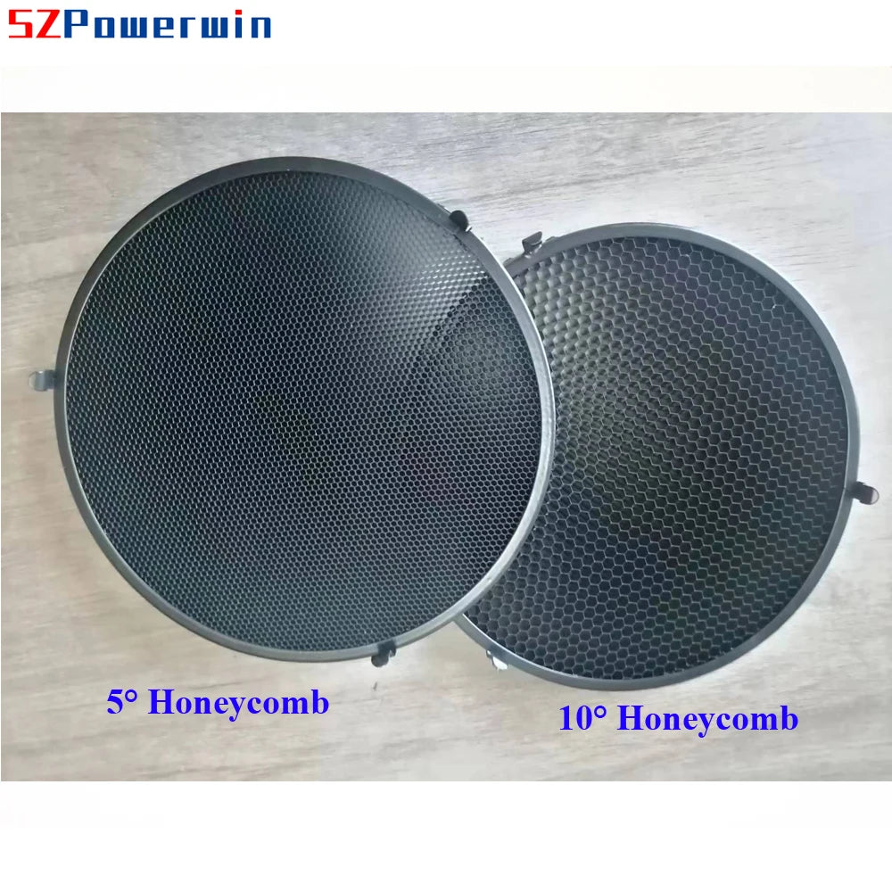 Powerwin New 5° 10° Degree Honeycomb Set for Profoto OCF Magnum Reflector Aluminum Diffuser Grid with Fasteners Case