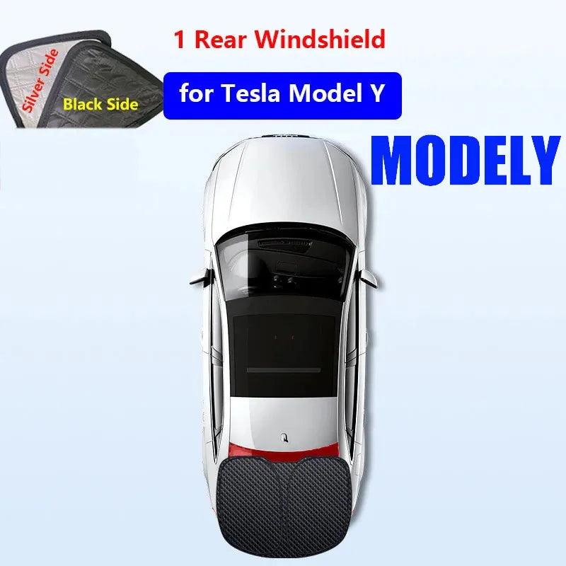 for Tesla Model 3 Y S X 2025-2020 26 Privacy Sunshade Side Window Sun Shades Front Rear Windshield Blind Shading Outdoor Camping