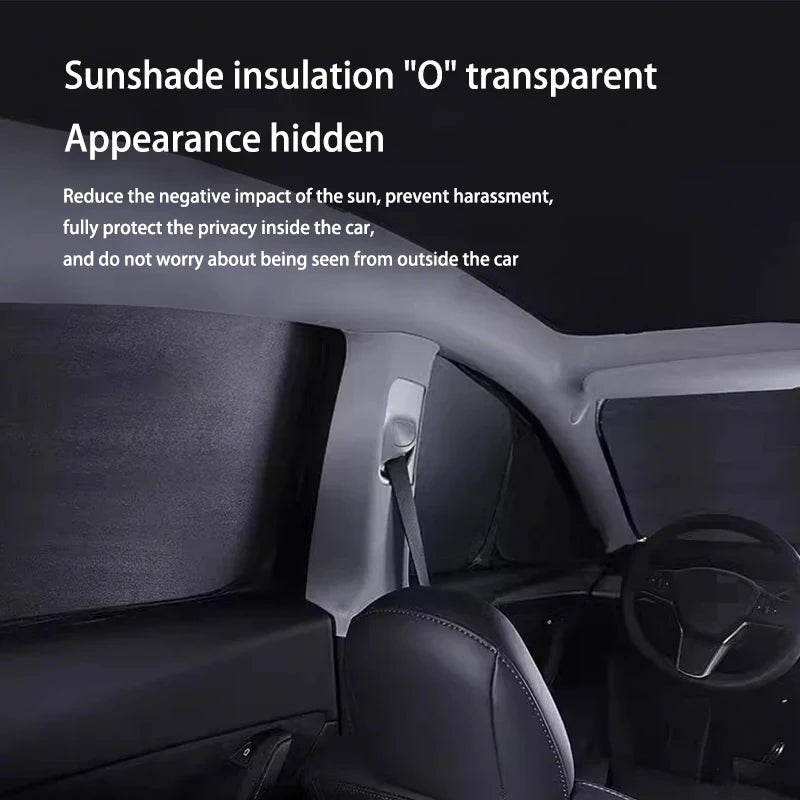 For Tesla Model Y Juniper 2025 2026 Launch Sun Shade Front Rear Side Window Sunshade Windshield Sun Outdoor Camping Accessories