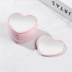 10pcs Heart Shaped Mini Mirrors Pink Party Favor Guest Gifts Wedding Birthday Decor
