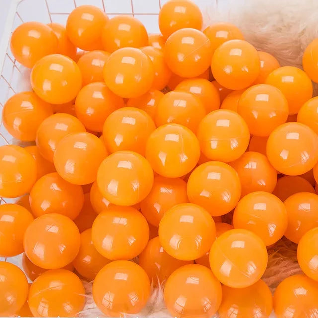 100 Pcs Eco-friendly Colorful Ball Pit Soft Plastic Ocean Ball Water Pool Ocean Wave Ball Outdoor Toys For Children Kids Baby