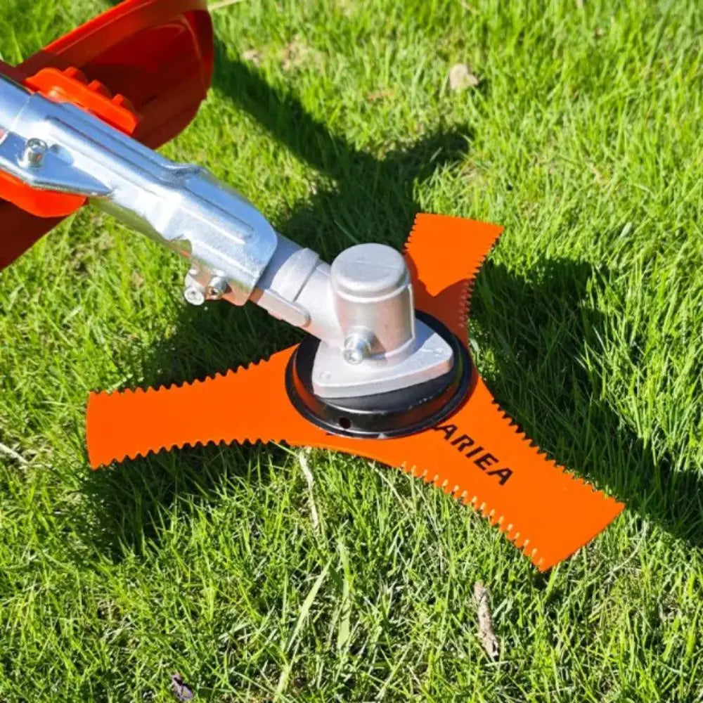 Manganese Steel 3-Tooth Lawn Mower Cutter Blade, Quenched Steel, Style A/C