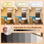 Highbright 120LED Car Interior Reading Lights 3 Color Dimming RV Dome Lights 12V Boat Truck Camper Trailer Caravan Ceiling Light