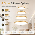 Golden Led Ceiling Lamp 220V Dustproof Ceiling Panel Lamp Indoor Bathroom Lamp for Living Room Decor Ultra-thin Ceiling Lights