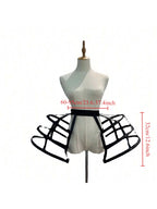 Girls 3 Hoops Crinoline Cage Bustle Petticoat Women Adjustable Pannier for dress