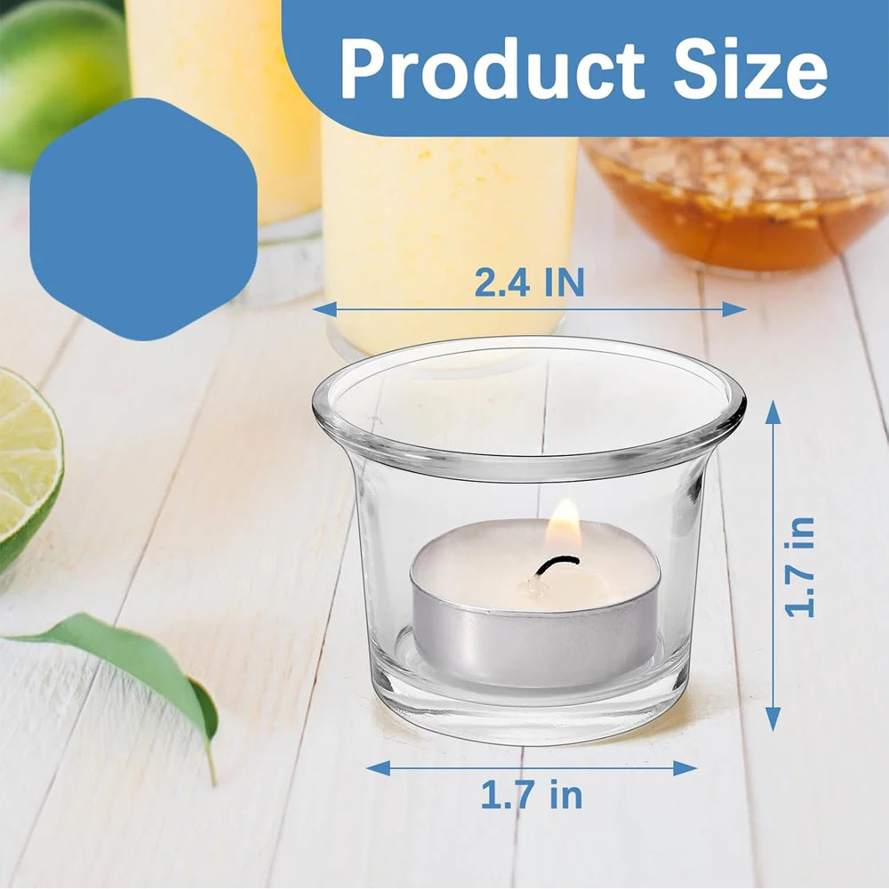 Glass Votive Candle Holders,Glass Tealight Candle Holder,Tea Light Candle Holder Glass Tea Lights Holders,Clear Glass Tea Light