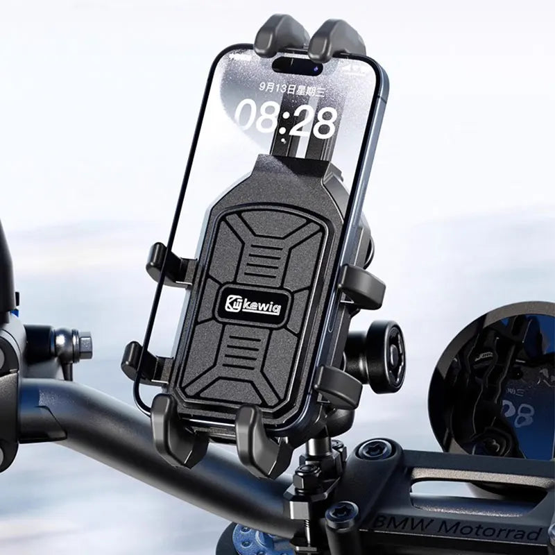 Motorcycle Phone Holder High Quality Vibration Dampener Motorbike Navigation Bracket Anti-Shake Bike Motorcycle Mobile Stand