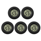 Mini Digital Hygrometer Thermometer LCD Indoor Humidity Temperature Gauge, Black 3pcs