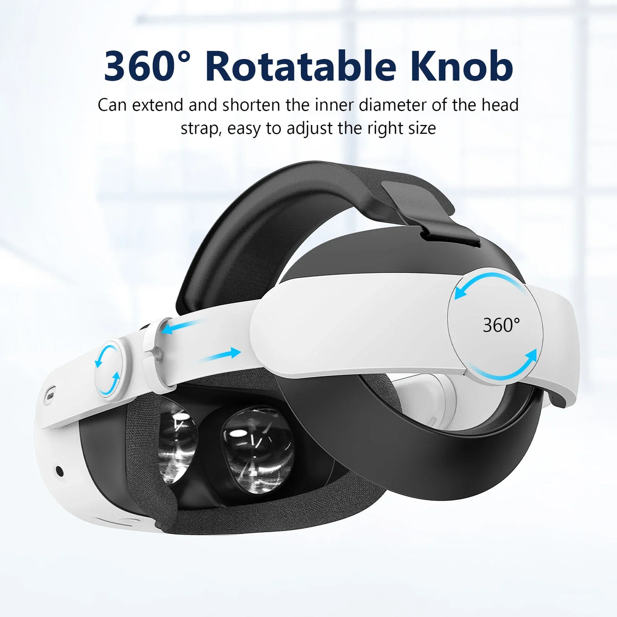 Upgraded Adjustable Head Strap For Quest 3/3S Replacement Headband For Quest 3S Comfort Wear Elite Strap Headwear VR Accessories