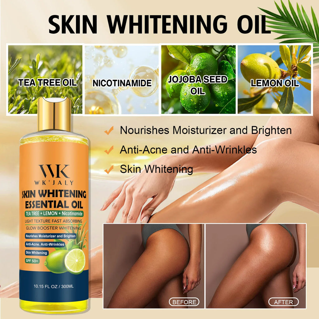 WK JALY Whitening Essential Body Oil Series, Clean Skin, Moisturizing, Nourishing, Remove Acne, Black Spots, for All Skin Types