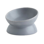 Elevated Cat Bowls Small Dog 15° Tilted Raised Food Feeding Dish Ceramics Stand Feeder for Cats and Puppy 6 Colors
