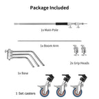 Selens 330cm C-Stand Rotatable Anti-slip Stainless Steel Light Stand Backdrop Tripod Photo Studio Kits Softbox Photography Stand