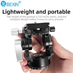 BEXIN Mini Tripod Panoramic Head with Arca-Swiss Quick Release Plate for DSLR