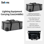 Selens 2026 Waterproof Zipper Storage Bag Photo Studio Kits Photography Equipment Hard-sheel Liner High Capacity Camera Lens Bag