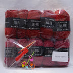 10Pcs 500g 4Ply Milk Cotton Yarn for Knitting Crochet, Wool Cotton Yarn DIY Material Pack for Hand-Knitted Sweaters, Bags, Dolls