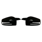 Carbon Fiber Look Black Rearview Side Mirror cover Caps for Mercedes-Benz W176 W246 W204 W212 W221 C117 X204 X156 ABS