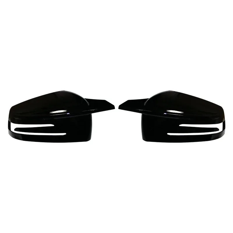 Carbon Fiber Look Black Rearview Side Mirror cover Caps for Mercedes-Benz W176 W246 W204 W212 W221 C117 X204 X156 ABS