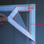 Magnetic Door Screen Mosquito Net Curtain, White Side Opening Mesh, Custom Size