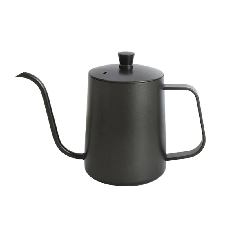 350ml Drip Kettle Coffee Tea Pot With Thermometer Non-stick Coating Food Grade Stainless Steel Thin Mouth Gooseneck Coffee Pot