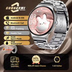 2025 New Smart Watch For Women Gift 1.43 Inch Full Touch Screen Sports Fitness Watches Bluetooth Calls Digital Smartwatch Ladies