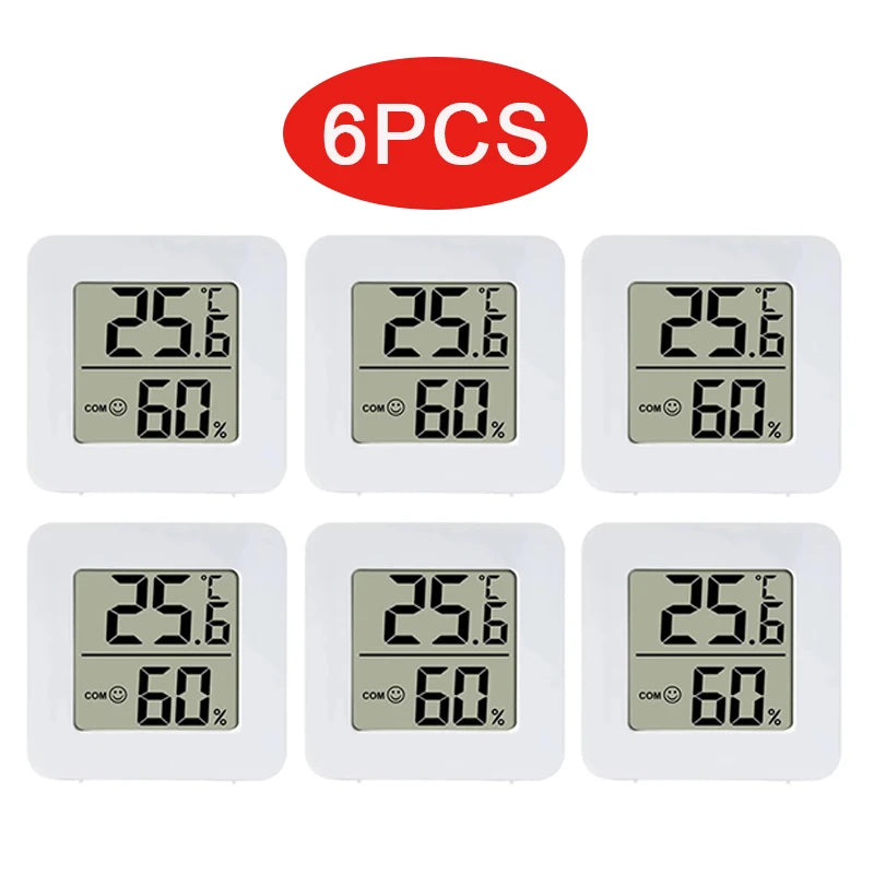 6-10pcs Digital Thermometer Hygrometer Indoor Mini Temperature LCD Electronic Monitor Hygrometer Outdoor Room Baby