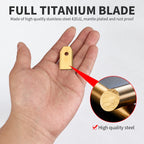 Robotic Lawn Mower Replacement Blades 43mm Stainless Steel, Double Edge, 9pcs/30pcs Gold/Silver