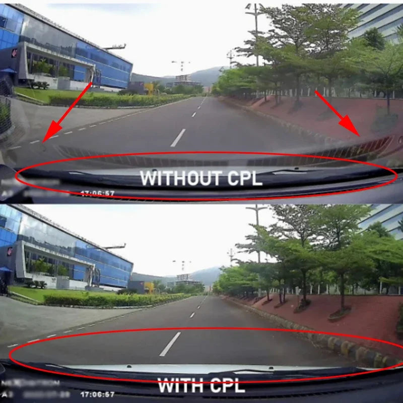 70mai M500 Dash Cam CPL Filter Lens - Glare Reduction, Aluminum Alloy, 1pc