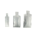100pcs Bottle Shaped Small Sample Bag Food Grade Aluminum Foil Packaging Pouches for Juice Liquid Beverage Drinking 10g 30g 50g