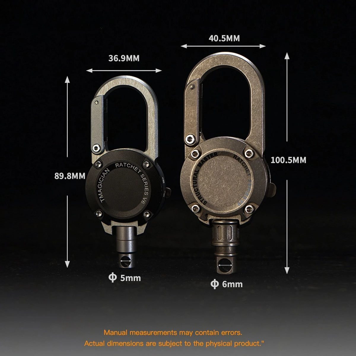 TC4 Titanium Aluminum Alloy Retractable Heavy Duty Pull Reel Carabiner Strong Steel Wire Lost Rope Buckle Ring Outdoor Keychain