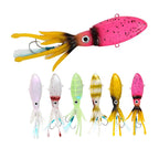 Big Game Luminous UV TPR Octopus Squid Sea Saltwater With High End Hook Jigging Fishing Lures Bait Buy Squid VIBE Lure Trex