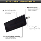 For Chrysler 300 300C 2005-2010 2PCS LED Side Marker Light Amber Front Bumper Turn Signal Light,Replace OEM Sidemarker Lamps