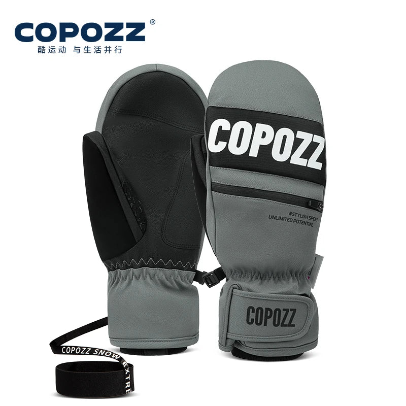 COPOZZ Ski Gloves 3M Thinsulate Insulated Waterproof Windproof Breathable, Unisex