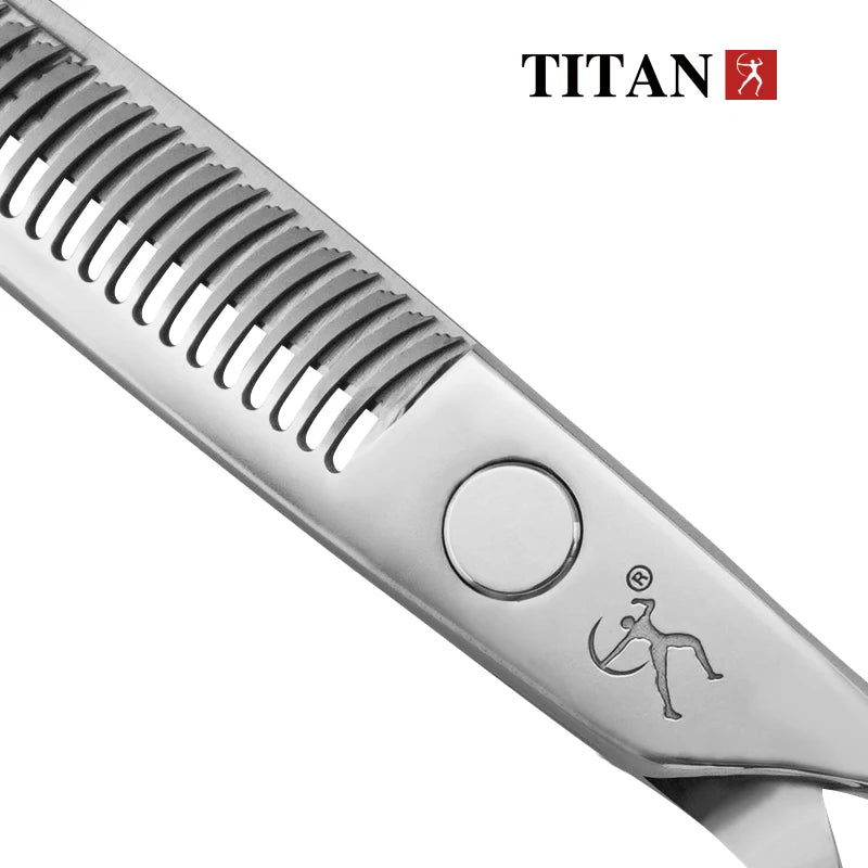 TITAN Hair Thinning Scissors Barber Texturizing Shears, Professional Cutting Tool