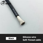 2 pin cable or Black Red Silicone wire Automotive Led lamp Electric cables 26 24 22 20 18 awg 18awg 16awg 14awg 12awg 10awg 8awg