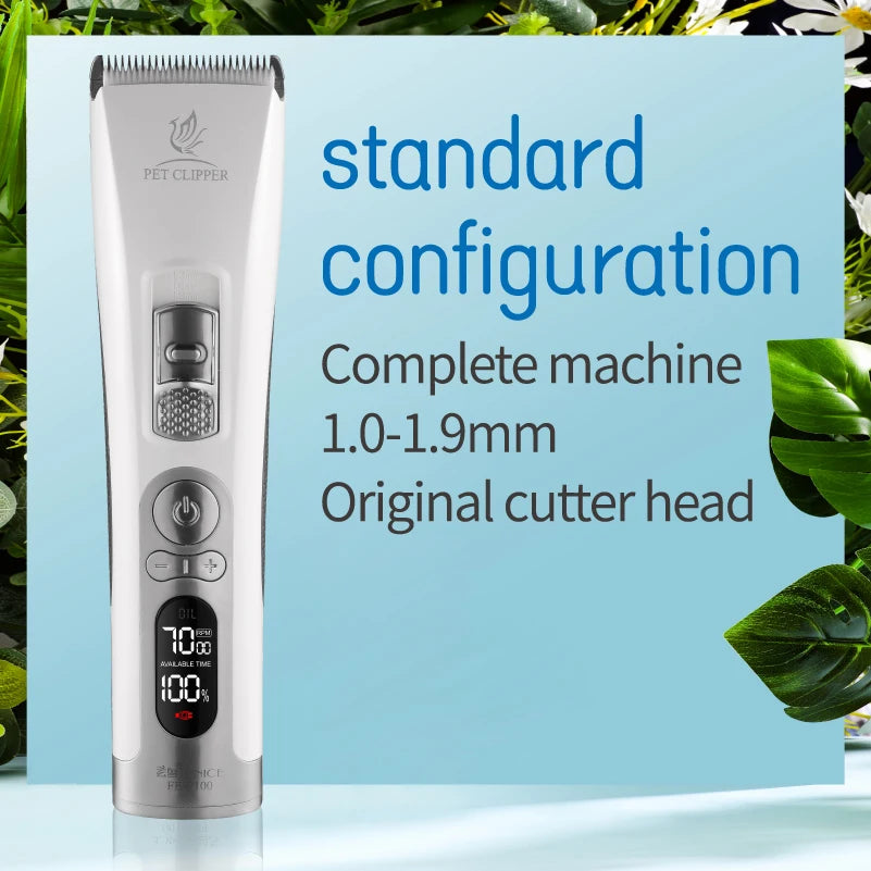 Fenice Electrical Pet Clipper Machine Dog Hair Clippers Grooming Animals Haircut Trimmer Shaver Set Pets Cordless Rechargeable