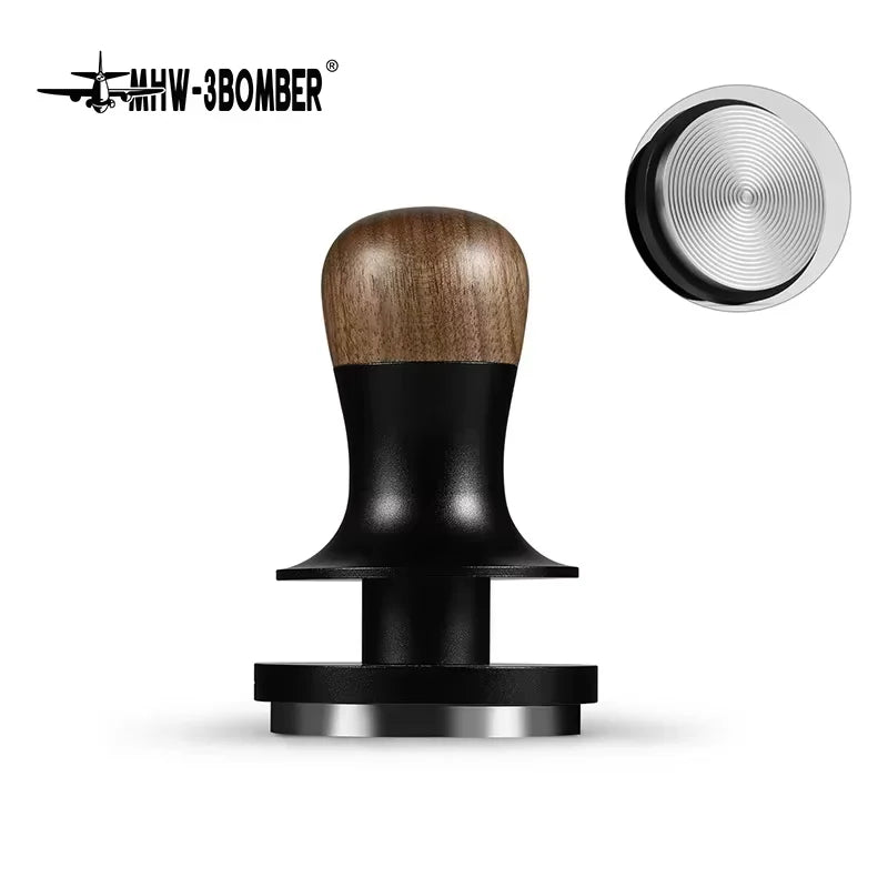 MHW-3BOMBER 30lb Constant Pressure Coffee Tamper 51mm 53mm 58mm Espresso Flat Tampers with Calibrated Spring Loaded Barista Tool