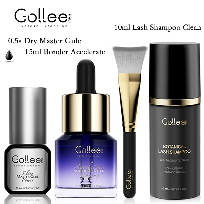 Gollee Fast drying 0.5s Eyelash Extension Glue Waterproof Eyelash Adhesive Lashes Supplies Strong Glues For Salon Makeup Beauty