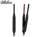 Mini Pencil Flat Iron Hair Straightener, Ceramic Plates, Beard & Short Hair, EU/US Plug
