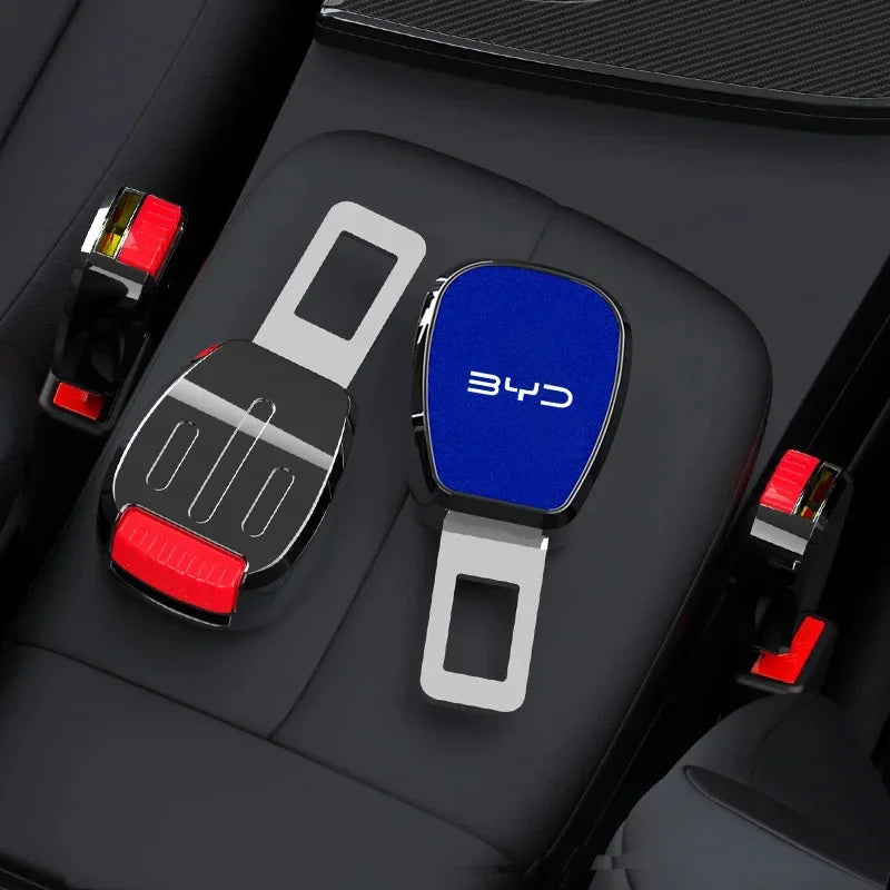 Car Seat Belt Buckle Plug Auto Safety Strap Extension Accessories interior For BYD Tang F3 E6 Atto Yuan Plus Song Max G3