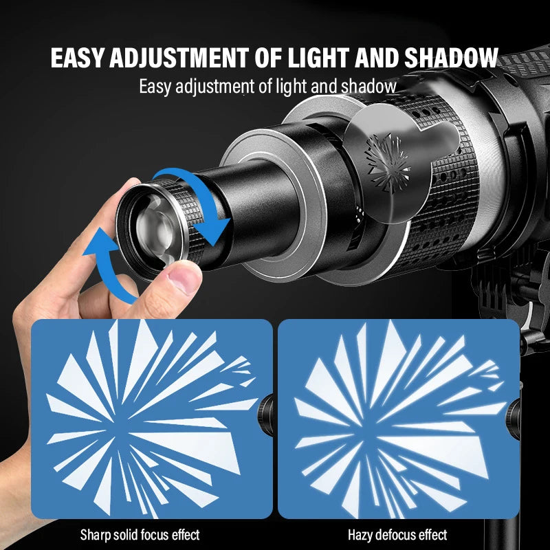 Bowens Mount Spotlight Conical Optical Snoot Kit  Video Artist Modelling Shape Photo Studio Light Kit with Optical Spotlight Len